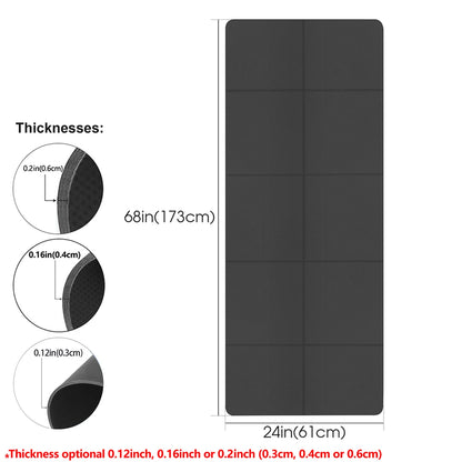 Tapis de yoga pliable pour le Pilates et les exercices au sol