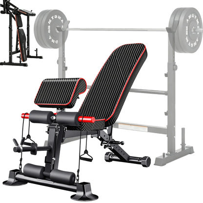 Banc de musculation réglable à dossier inclinable