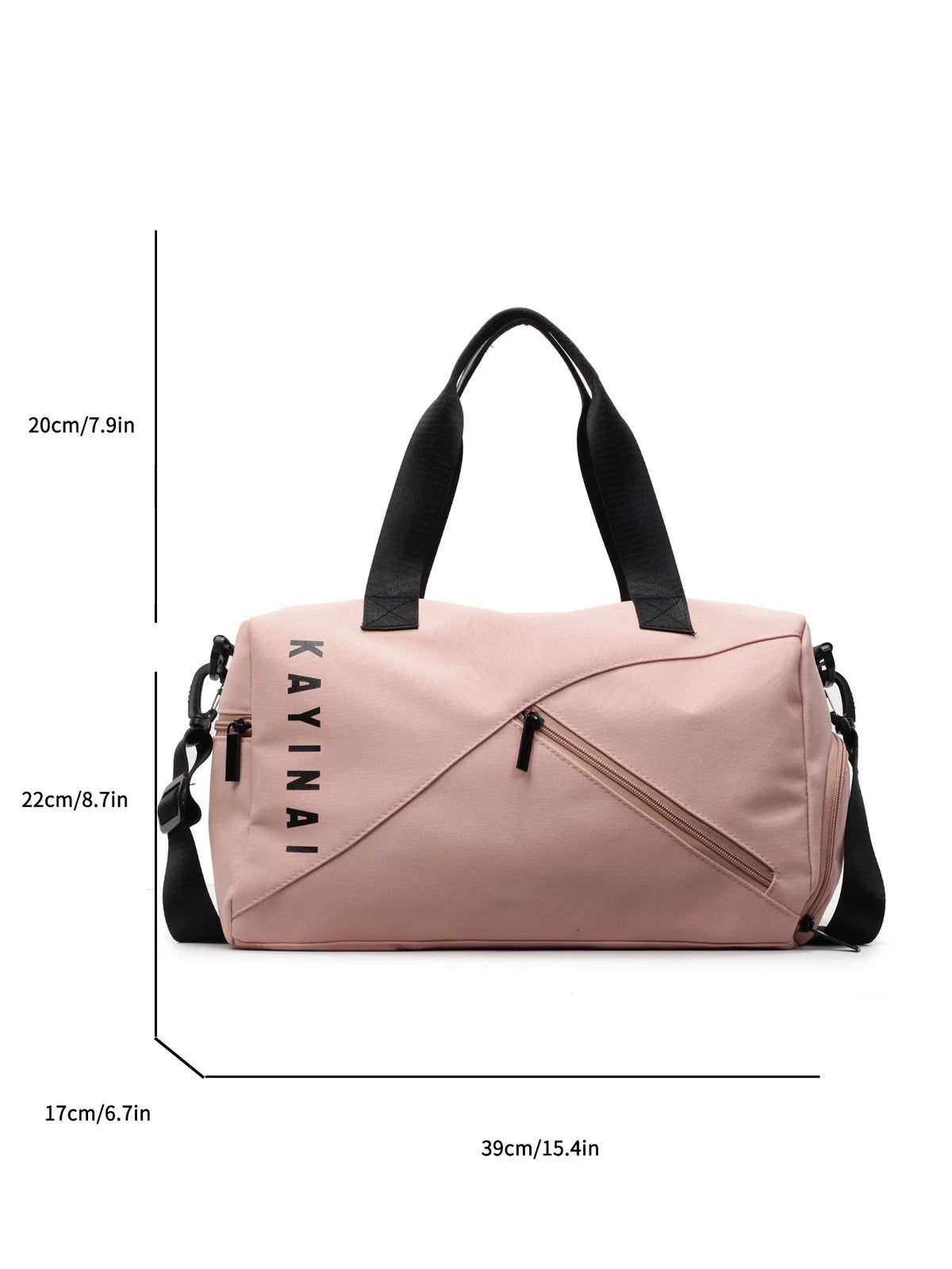 Sac de voyage unisexe avec compartiment à chaussures, grand sac de sport/week-end, sac à bandoulière.
