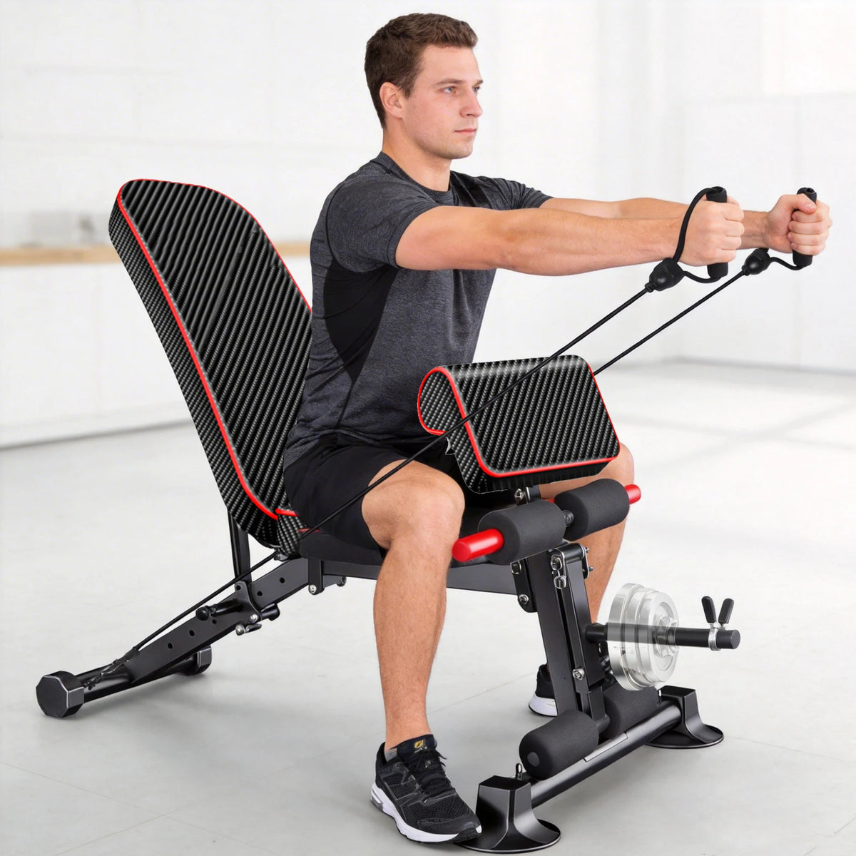 Banc de musculation réglable à dossier inclinable