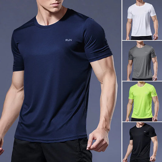 T-shirt de sport homme pour la course, le football et l’entraînement